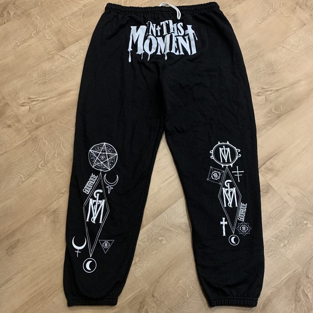 In This Moment Godmode Multi-Symbols Rock Band Sweatpants Men’s 2XL XXL Black